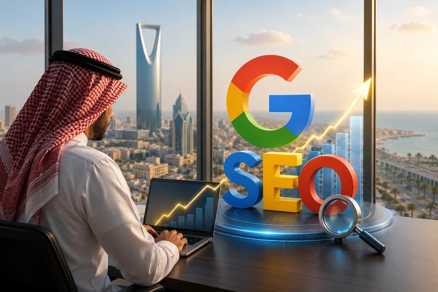 خدمات استراتيجيات السيو وتحسين محركات البحث في السعودية